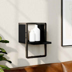 Estante de pared 2 uds madera ingeniería gris Sonoma 38x12x38cm