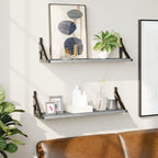 Estante de pared roble negro 90x16x78 cm madera de ingeniería