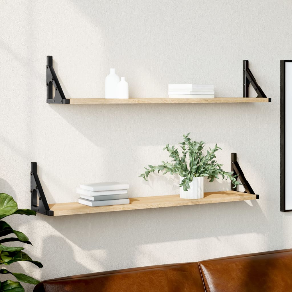 Estante de pared blanco 99x15x60 cm madera de ingeniería