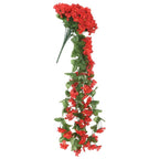 Guirnaldas de flores 3 uds rojo 85 cm