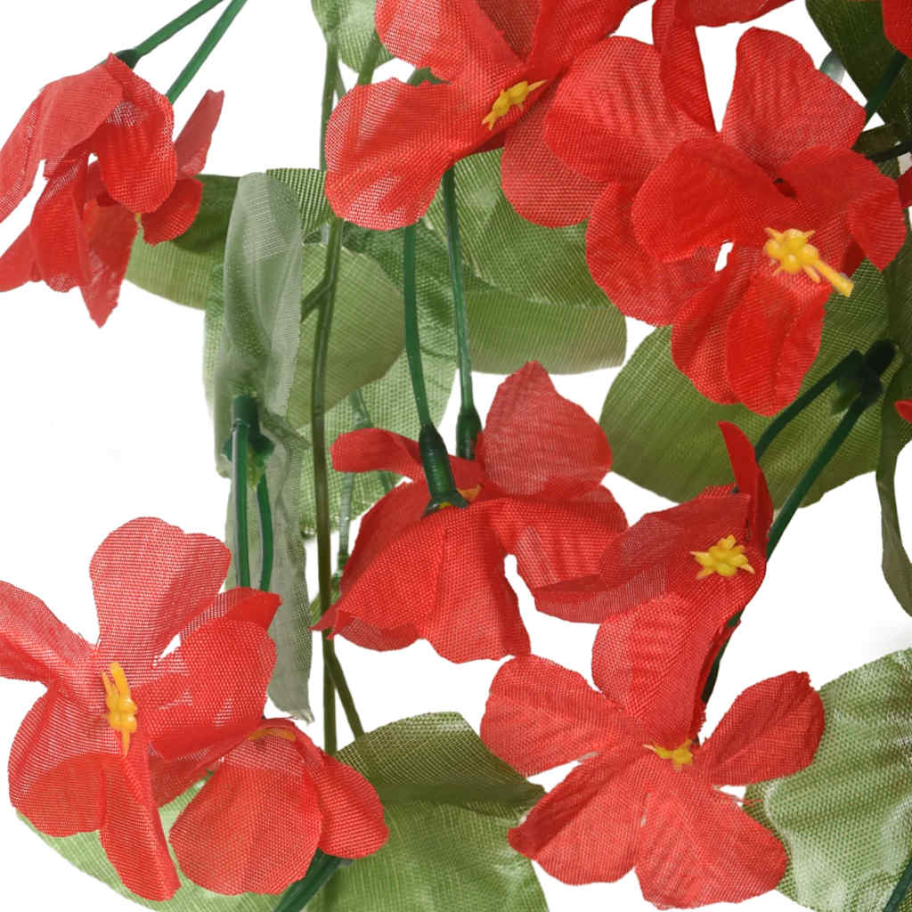 Guirnaldas de flores 3 uds rojo 85 cm