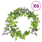 Guirnaldas de flores 3 uds rojo 85 cm