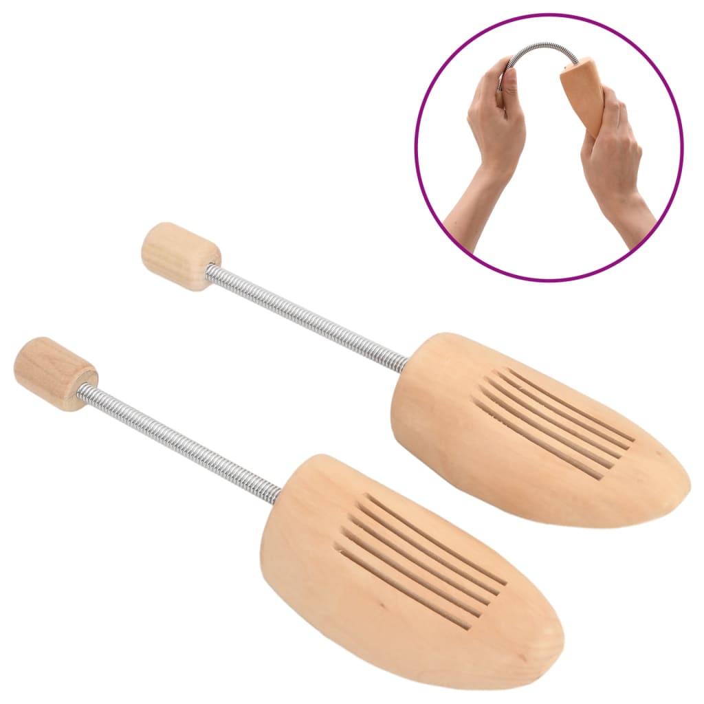 Hormas de zapatos 2 pares madera maciza de loto EU 35-38