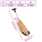 Ensanchador para zapatos madera maciza de haya EU 40-43