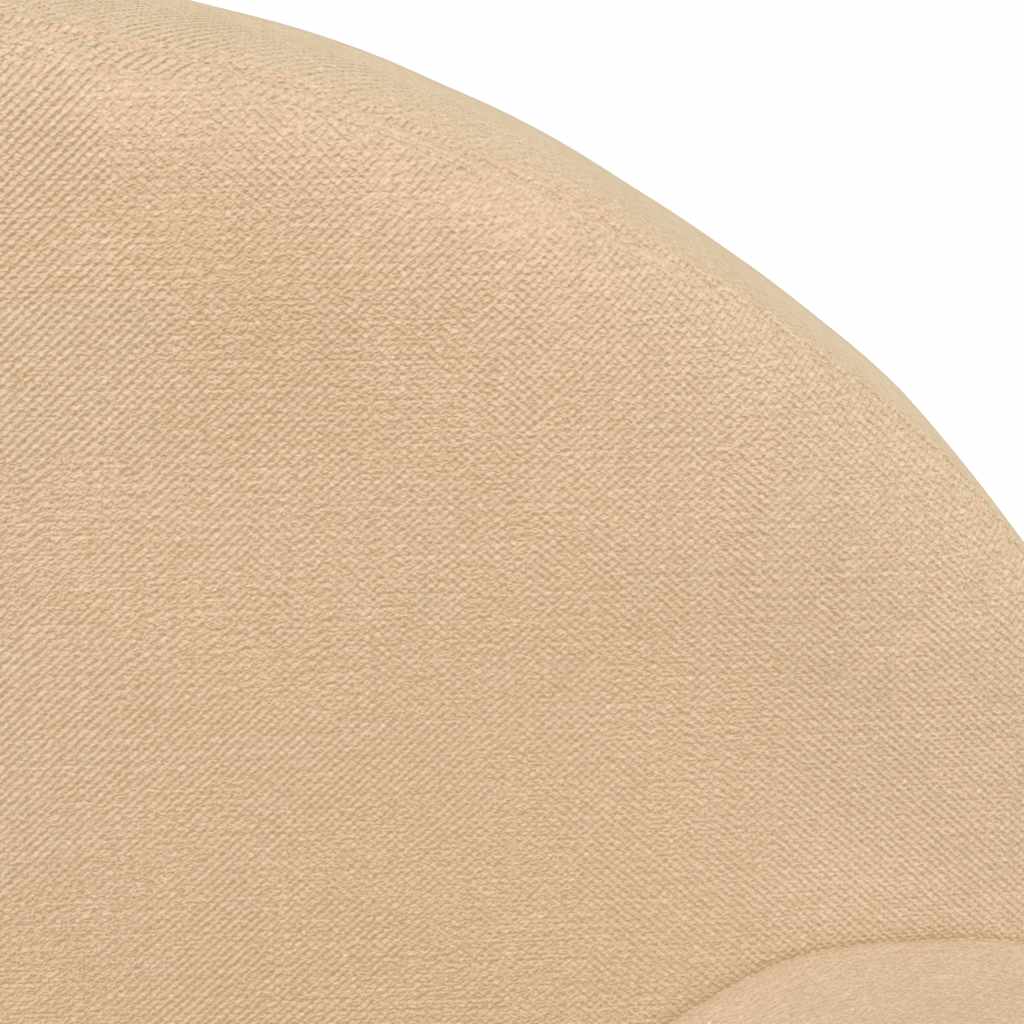 Sofá infantil de felpa suave color crema
