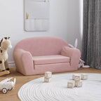 Sofá cama de niños 2 plazas felpa suave azul