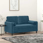 2-seater sofa with cappuccino faux leather cushions 120 cm