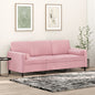 3-seater cappuccino faux leather sofa with cushions 180 cm