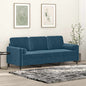 3-seater cappuccino faux leather sofa with cushions 180 cm