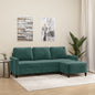 3-seater sofa and synthetic leather stool, cappuccino color, 180 cm