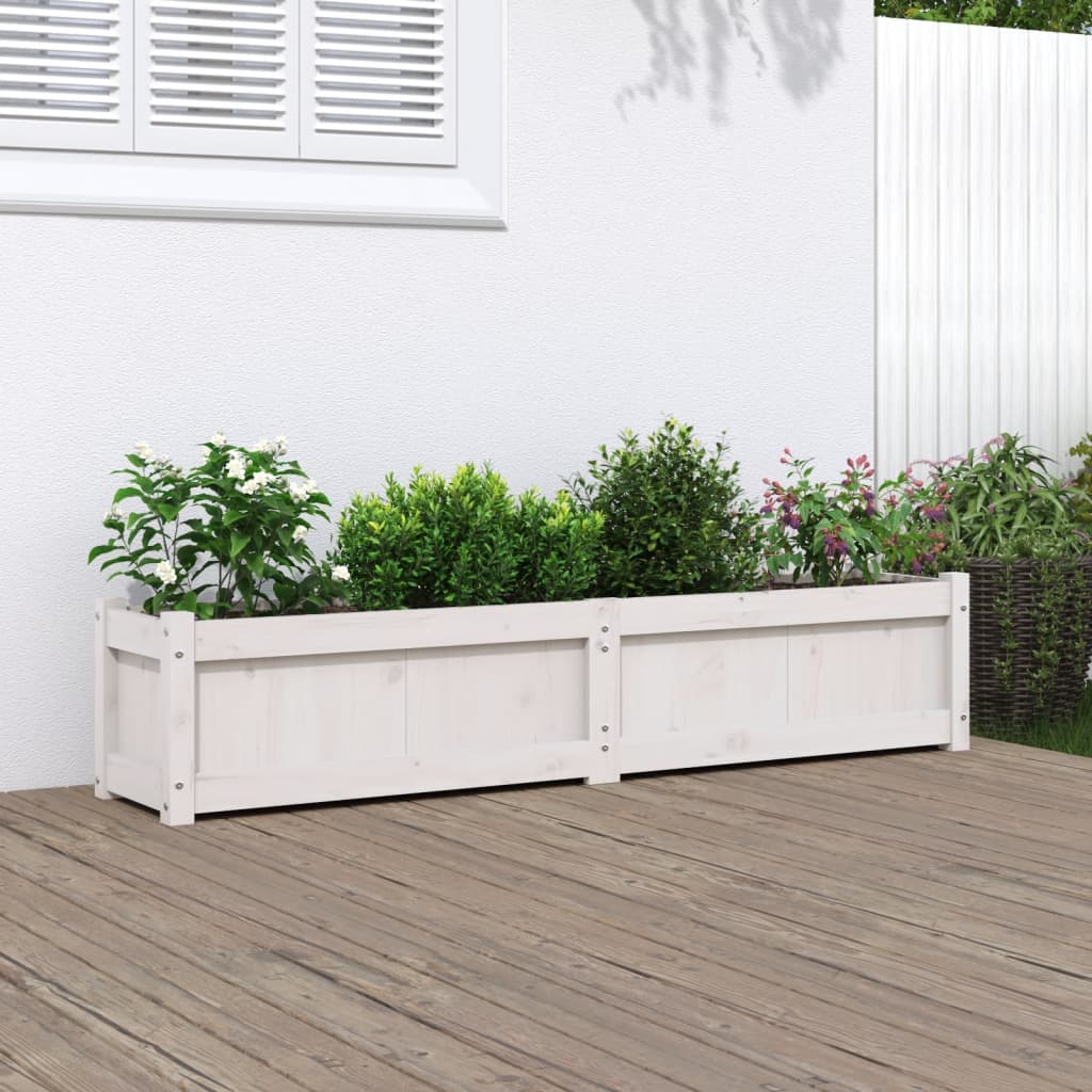 Pine wood planter impregnated 150x31x31 cm