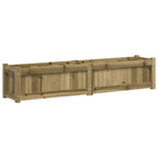 Jardinera de madera de pino impregnada 150x31x31 cm