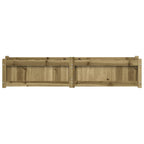 Jardinera de madera de pino impregnada 150x31x31 cm