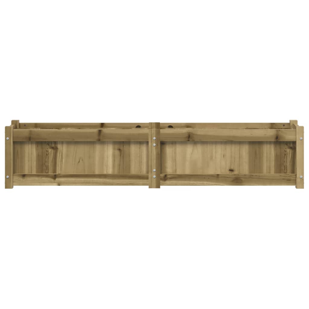 Jardinera de madera de pino impregnada 150x31x31 cm