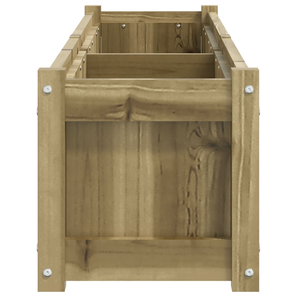 Jardinera de madera de pino impregnada 150x31x31 cm