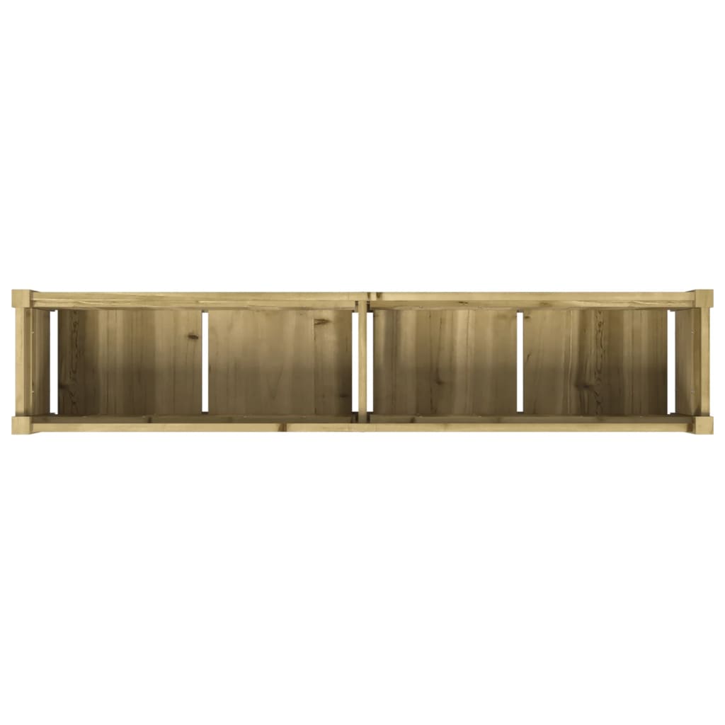 Jardinera de madera de pino impregnada 150x31x31 cm