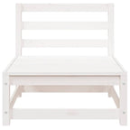 Sofá jardín sin reposabrazos madera de pino blanco 70x70x67 cm
