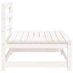 Sofá jardín sin reposabrazos madera de pino blanco 70x70x67 cm