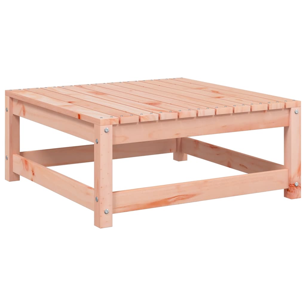 Taburete de jardín con cojín madera maciza de abeto de Douglas