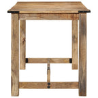 Mesa de comedor madera maciza de mango 140x70x75 cm