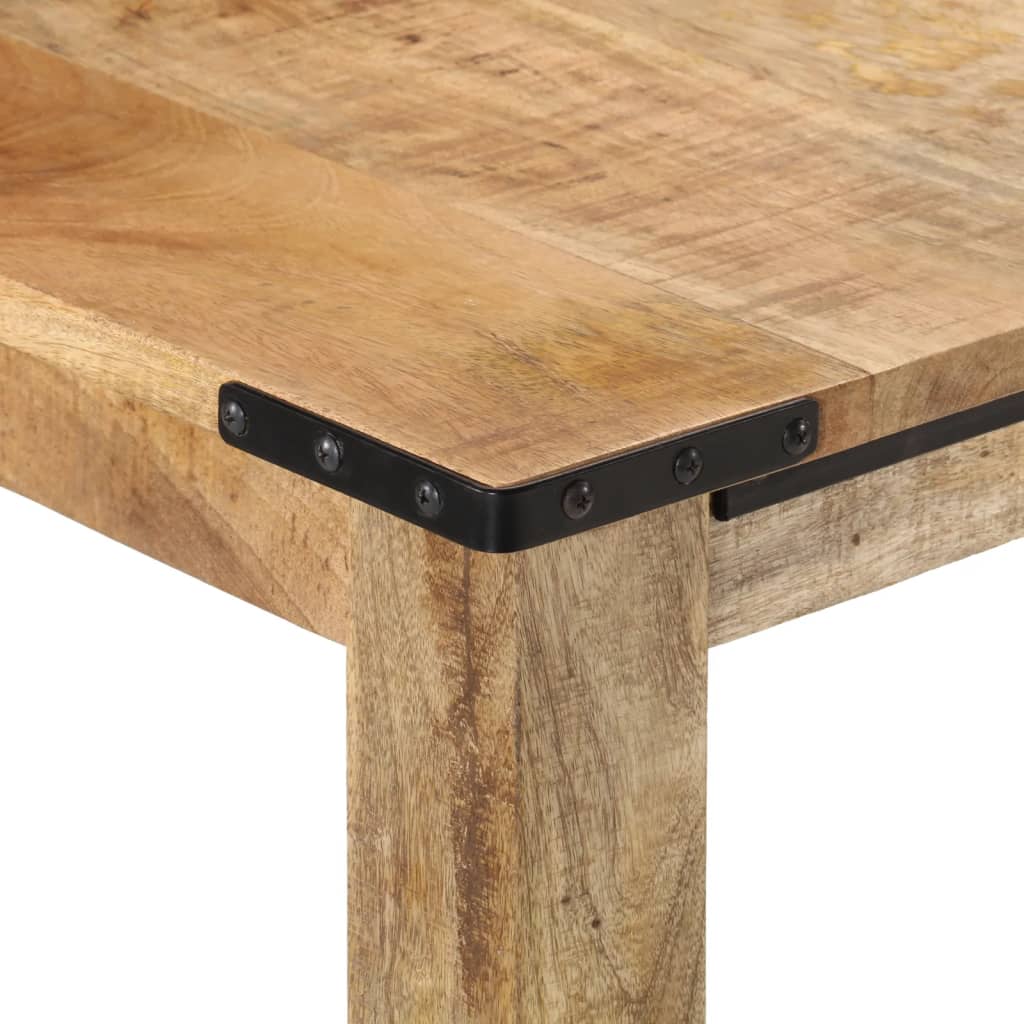 Mesa de comedor madera maciza de mango 140x70x75 cm
