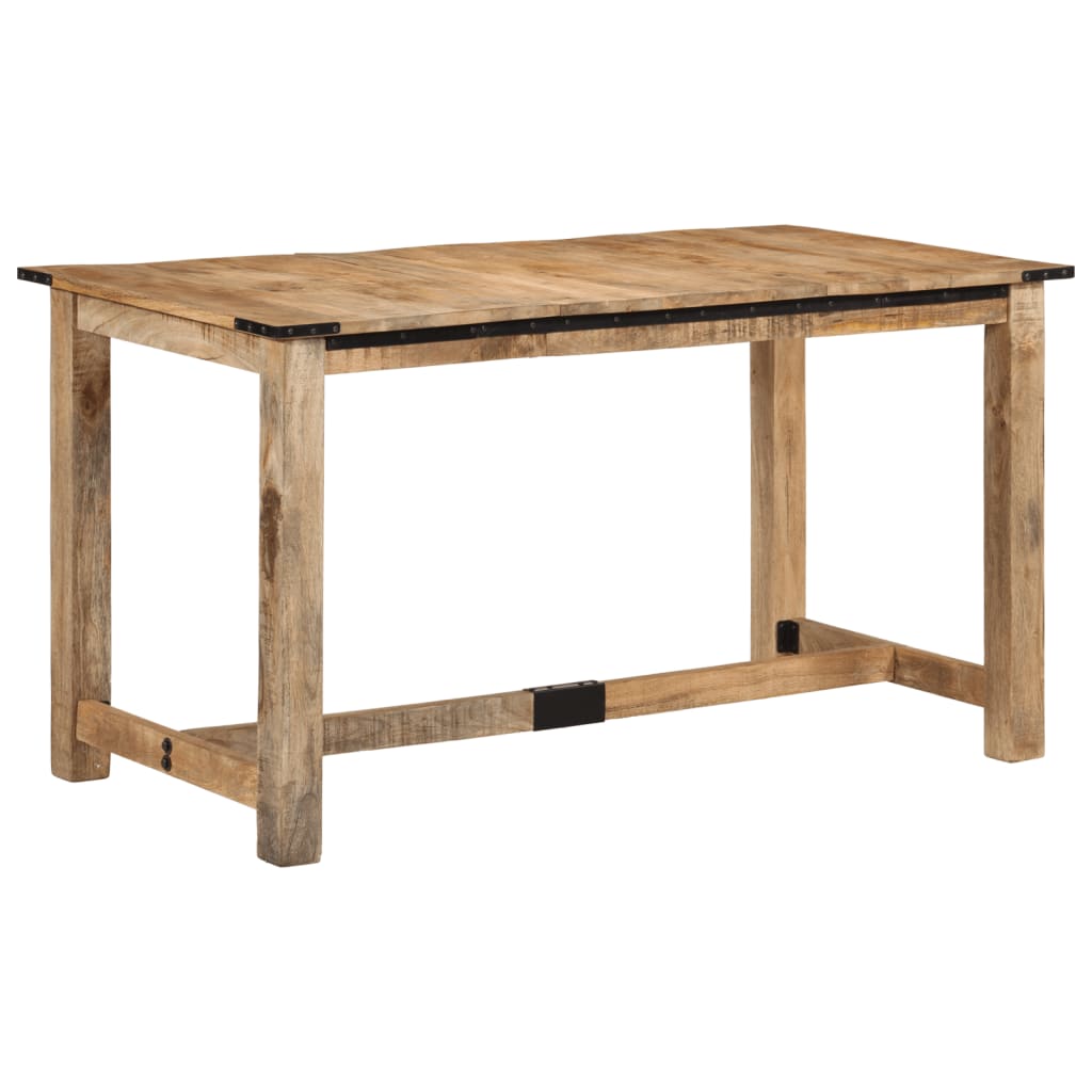 Mesa de comedor madera maciza de mango 140x70x75 cm