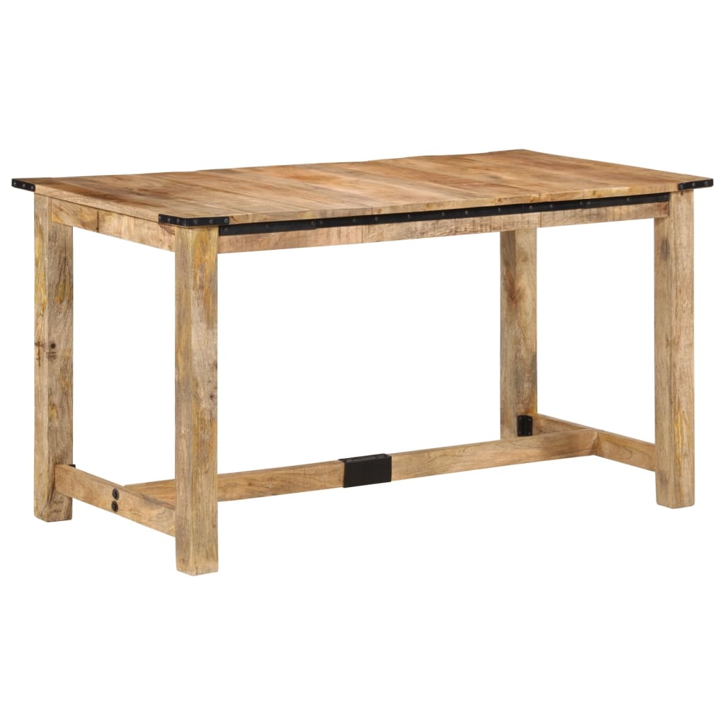 Mesa de comedor madera maciza de mango 140x70x75 cm