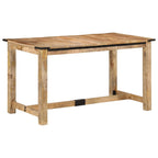 Mesa de comedor madera maciza de mango 140x70x75 cm