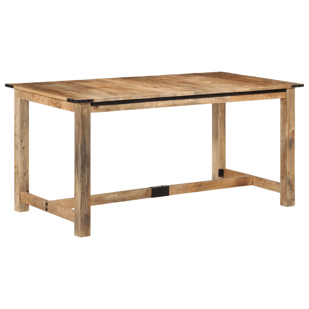 Mesa de comedor madera maciza de mango 140x70x75 cm