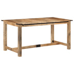 Mesa de comedor madera maciza de mango 140x70x75 cm