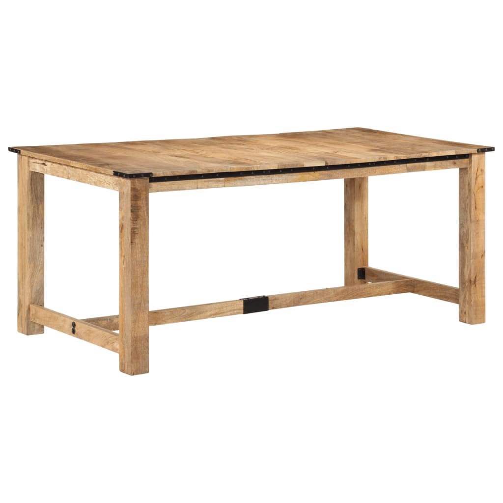 Mesa de comedor madera maciza de mango 140x70x75 cm
