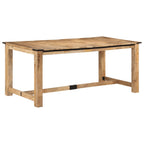Mesa de comedor madera maciza de mango 140x70x75 cm