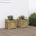 Jardineras con patas 2 uds madera de pino impregnada