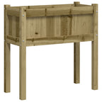 Jardineras con patas 2 uds madera de pino impregnada