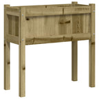 Jardineras con patas 2 uds madera de pino impregnada