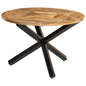 Mesa de jantar de madeira de mangueira maciça Ø110x75 cm