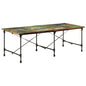 Mesa de jantar de madeira de mangueira maciça Ø110x75 cm