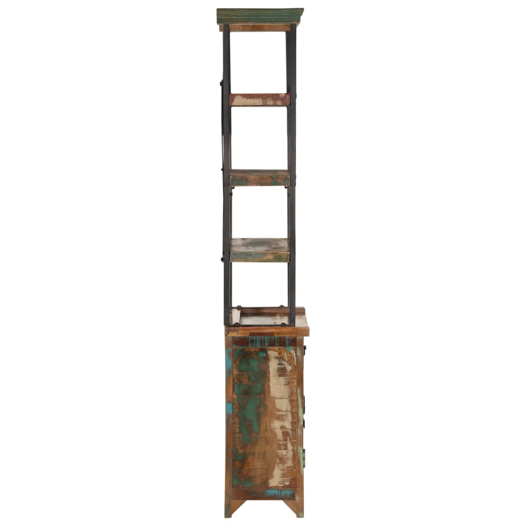 Aparador de madera maciza reciclada 55x30x180 cm
