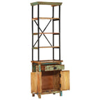 Aparador de madera maciza reciclada 55x30x180 cm