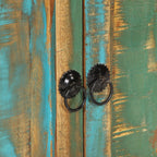 Aparador de madera maciza reciclada 55x30x180 cm