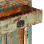 Aparador de madera maciza reciclada 55x30x180 cm