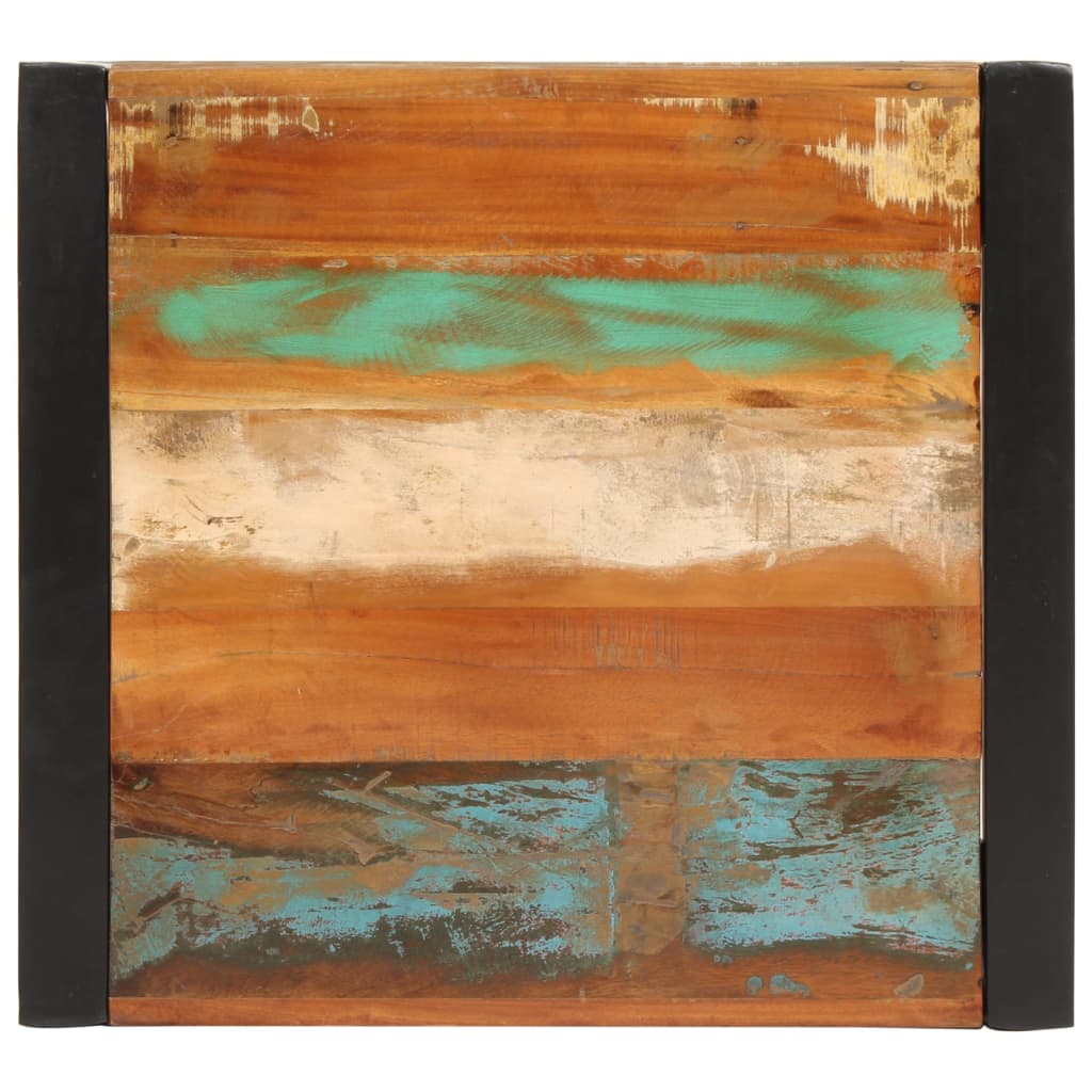 Mesa alta de bar madera maciza reciclada 60x55x110 cm