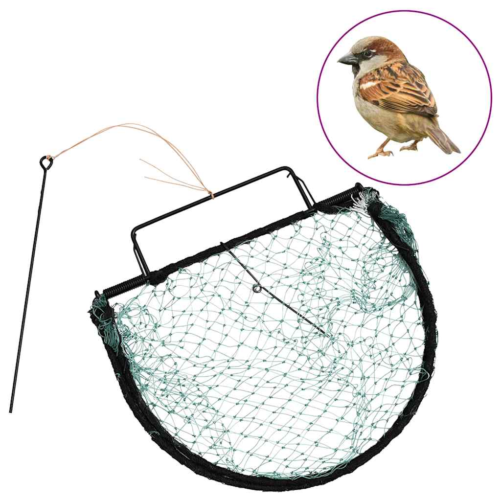Green steel bird trap 20 cm