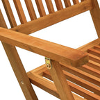 Juego de comedor de jardín 5 piezas madera maciza de acacia