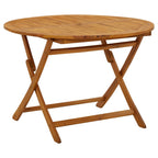 Juego de comedor de jardín 5 piezas madera maciza de acacia