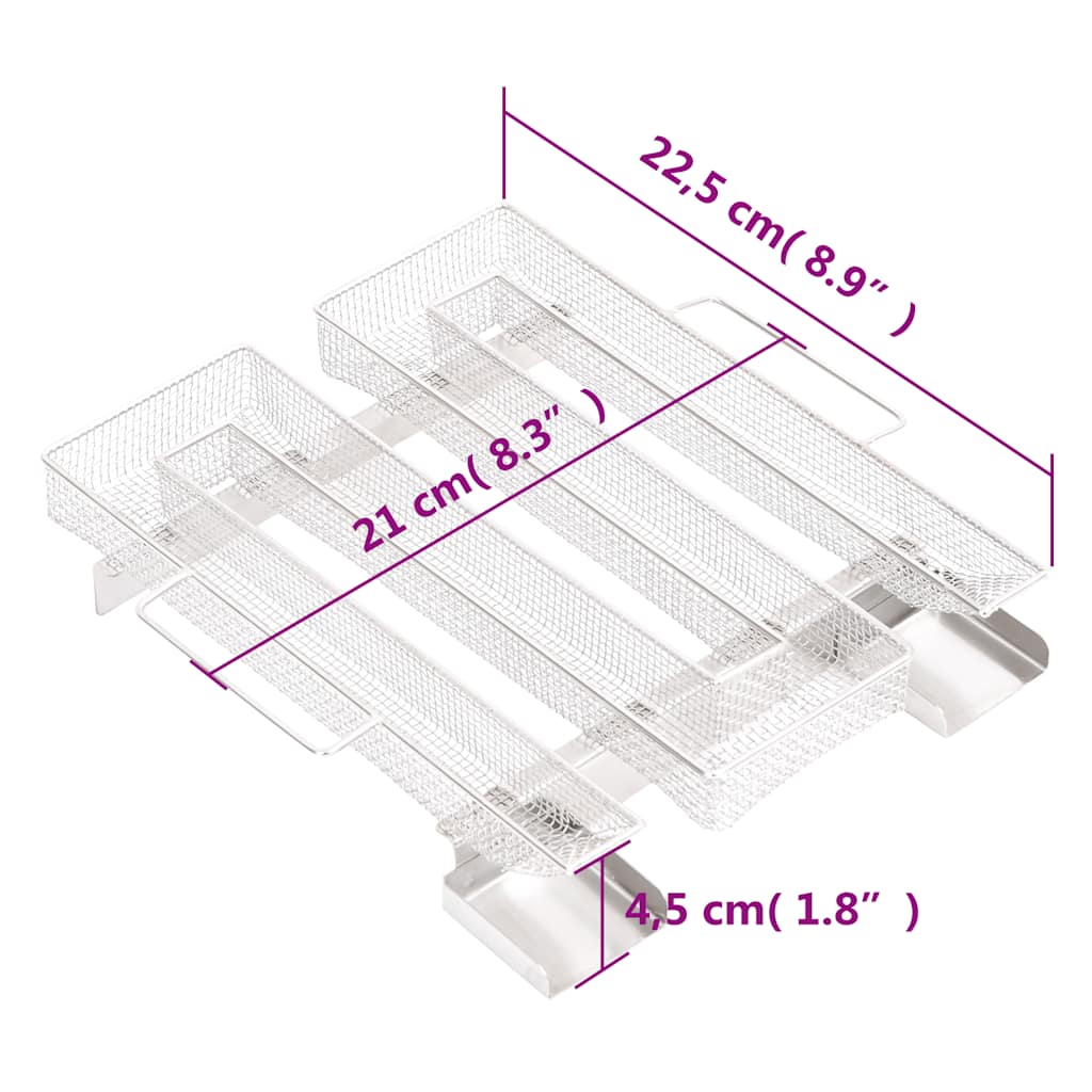 Generador de humo frío 4 lados acero inoxidable 22,5 cm