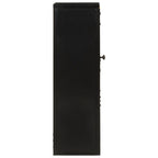 Mueble de baño hierro y madera maciza de mango 40x27x90 cm