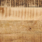 Armario de lavabo de baño hierro y madera mango 55x35x60 cm