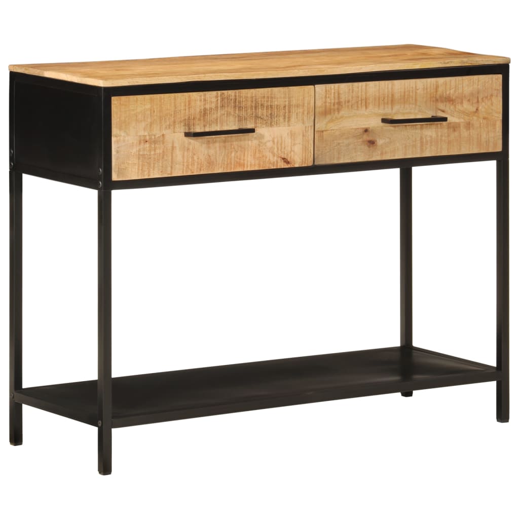 Mesa consola de madera maciza reciclada 110x35x76 cm