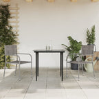 Juego comedor de jardín 3 piezas ratán sintético gris